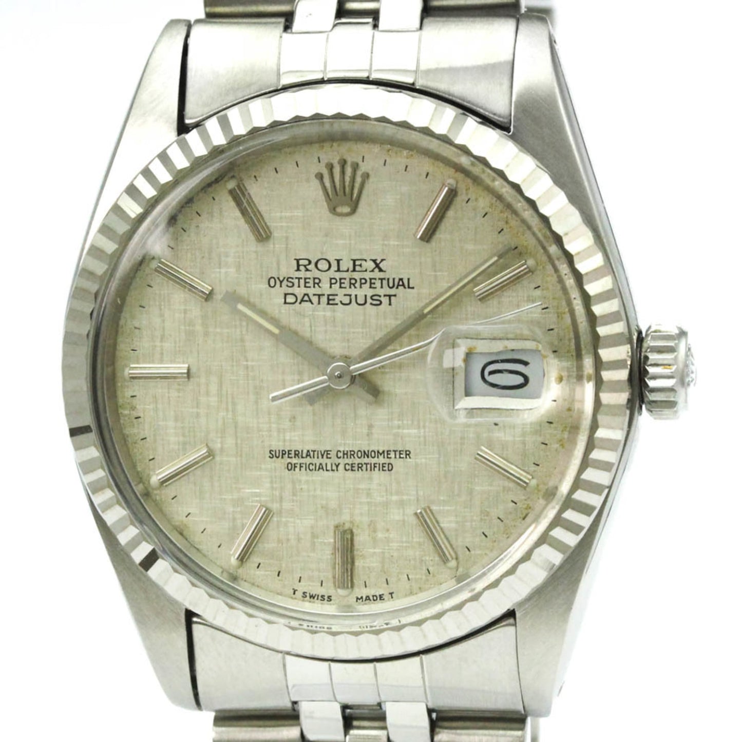Rolex Datejust · 18K White Gold & Steel