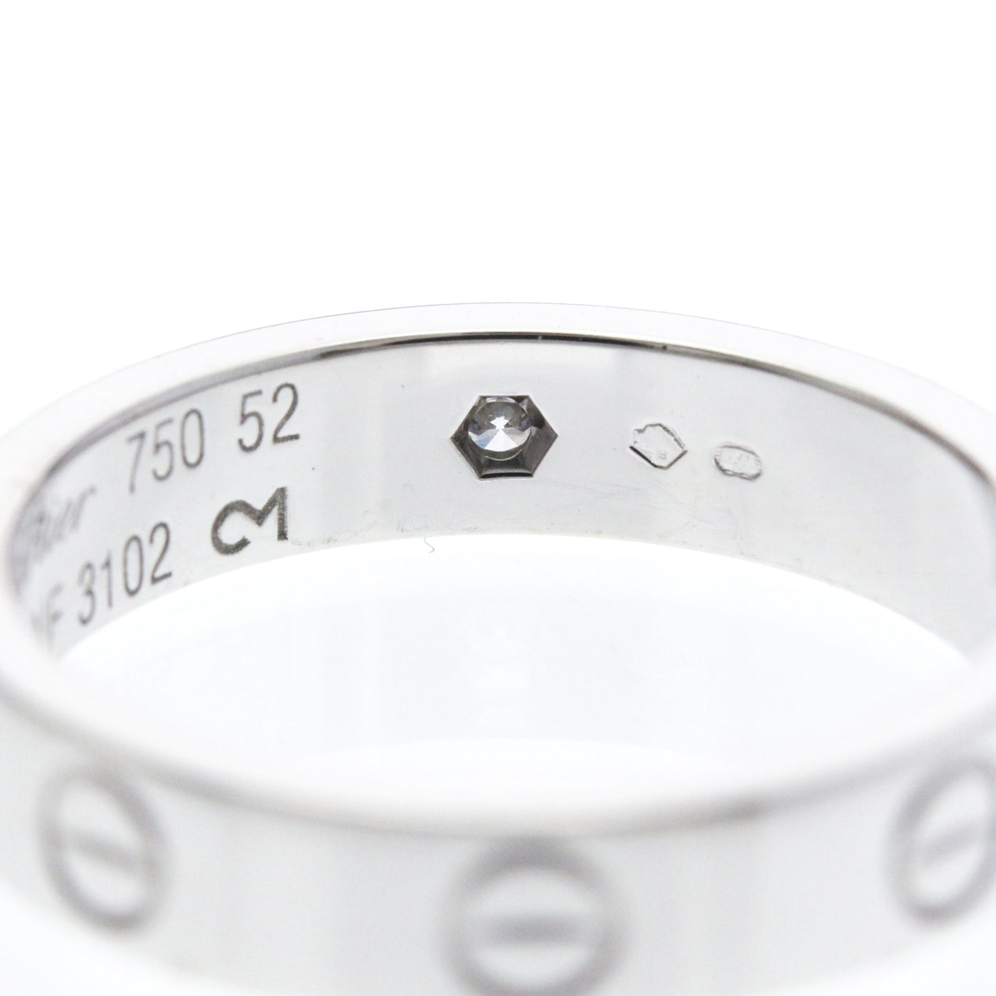 Cartier Mini Love · 18K White Gold · Diamond