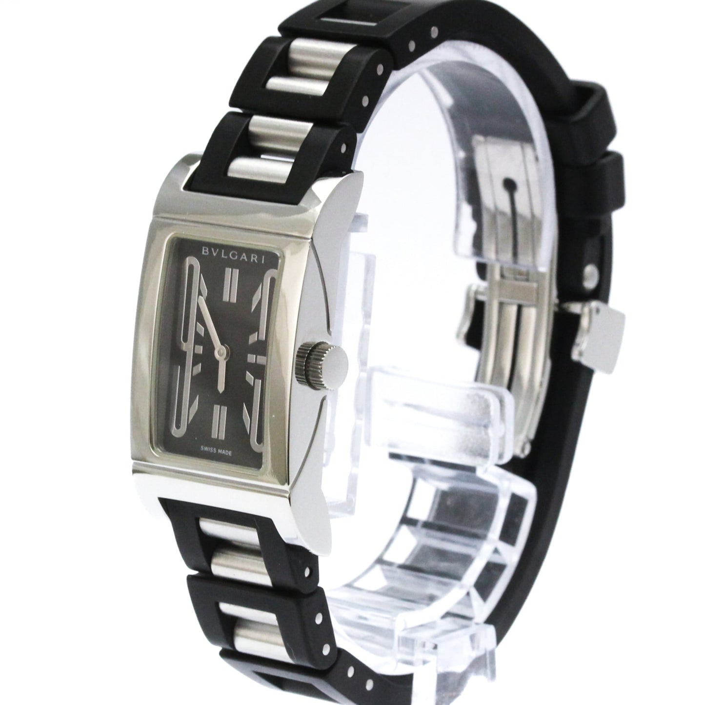 Bvlgari Rettangolo · Steel · Quartz