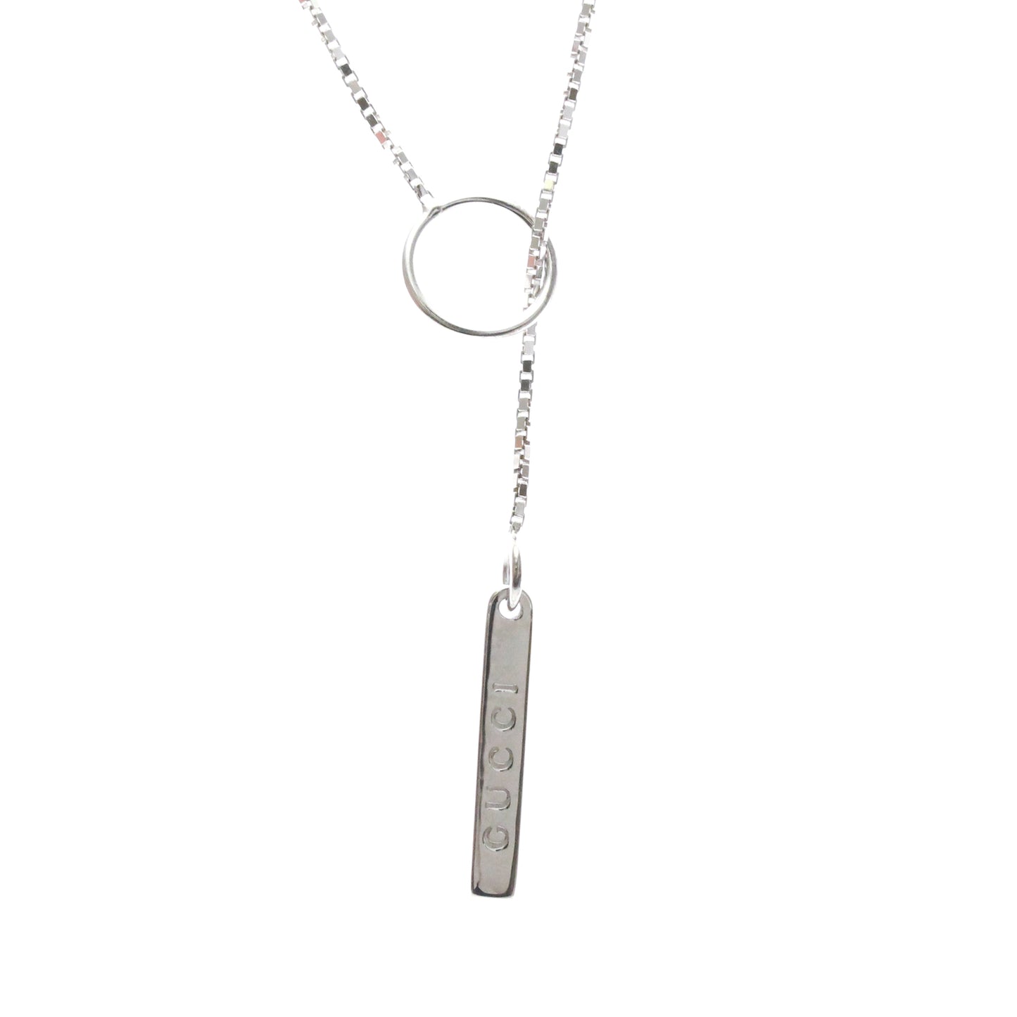 Gucci Lariat · 18K White Gold