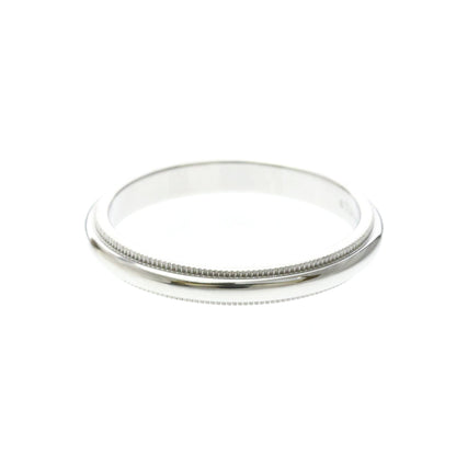 Tiffany Milgrain Band · Platinum
