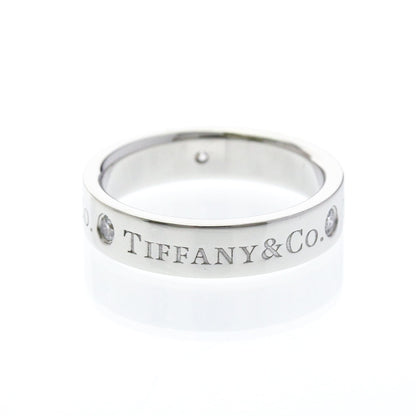 Tiffany Platinum Band · Three Diamonds