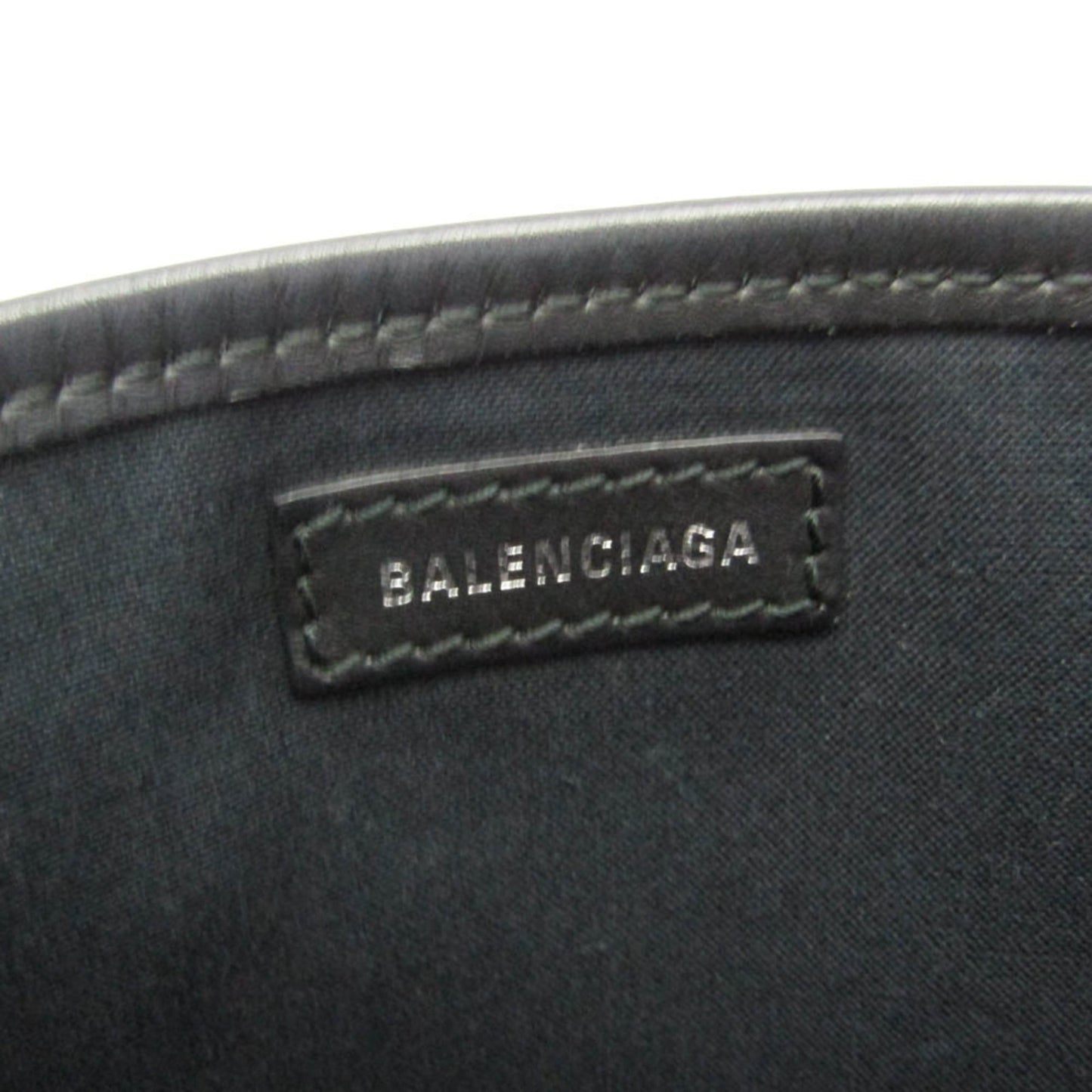 Balenciaga Navy Cabas XS · Canvas & Leather