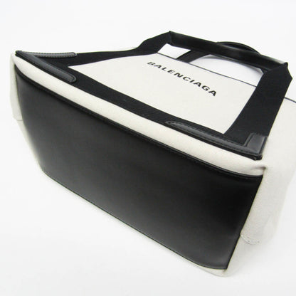Balenciaga Navy Cabas S · Canvas & Leather