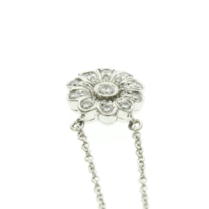 Tiffany · Platinum Diamond Flower Pendant