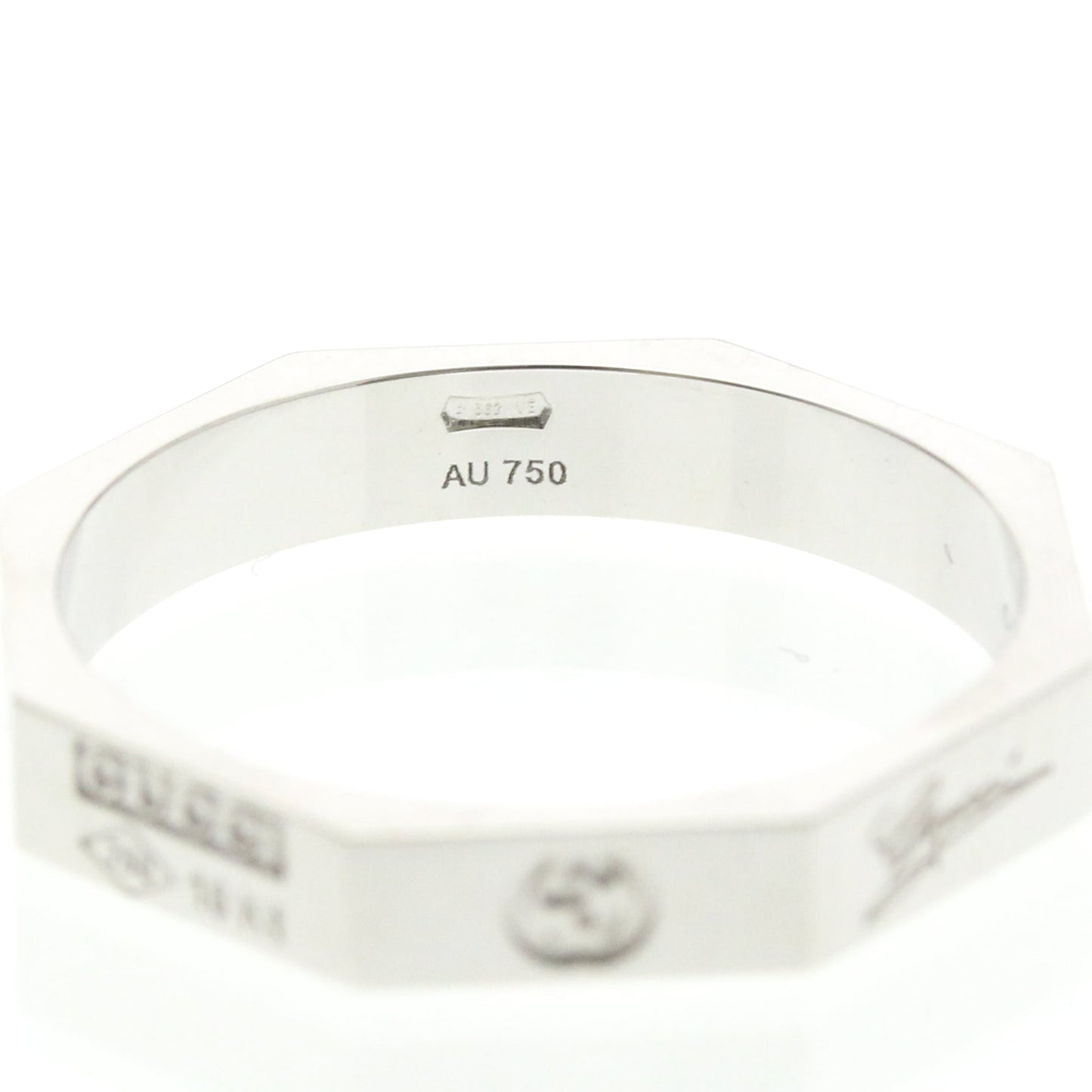 Gucci Octagonal Ring · 18K White Gold