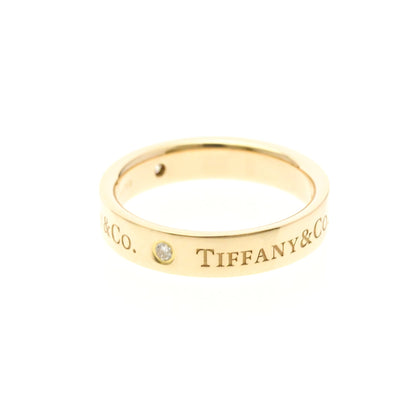 Tiffany Flat Band · Three Diamonds · Rose Gold