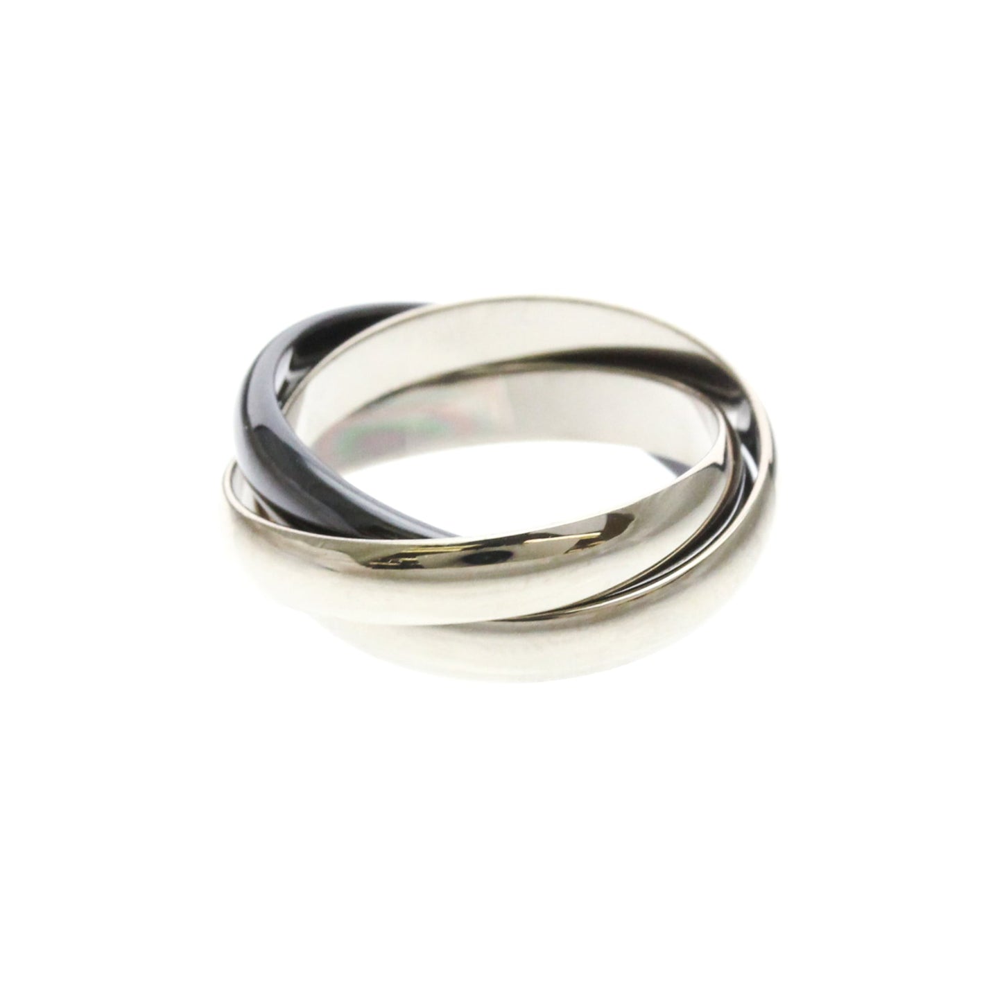 Cartier Trinity · 18K White Gold & Ceramic
