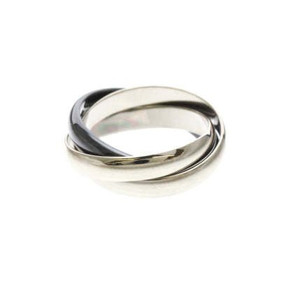 Cartier Trinity · 18K White Gold & Ceramic