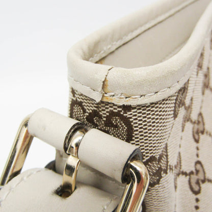 Gucci GG Canvas · Leather Shoulder Bag
