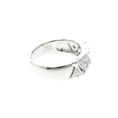 Mikimoto Diamond · Platinum950 · Band Ring · Size 6 (EU 55)