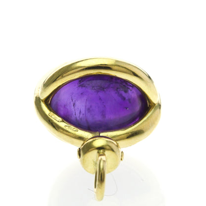 Pomellato Amethyst Charm · 18K Yellow Gold
