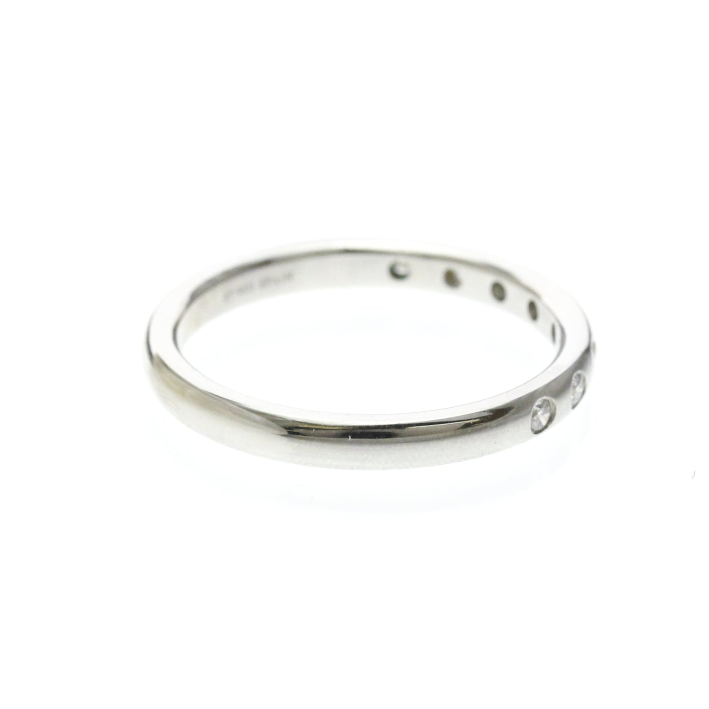 Tiffany Stacking Band · Platinum · 8 Diamonds