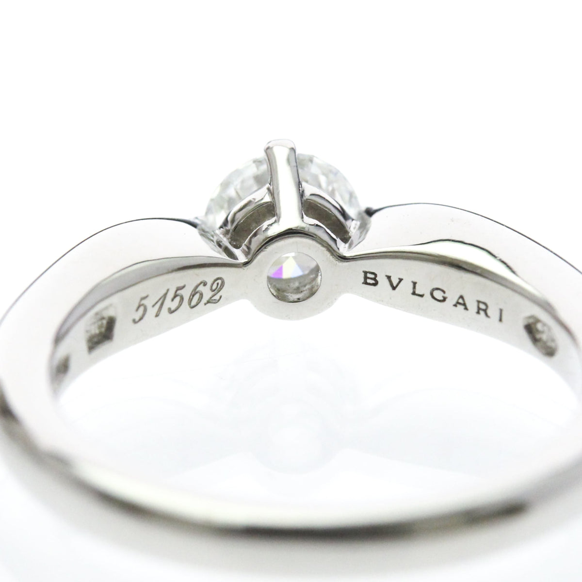 Bvlgari Diamond Engagement · Platinum · Size 3.5 (EU 48.75)