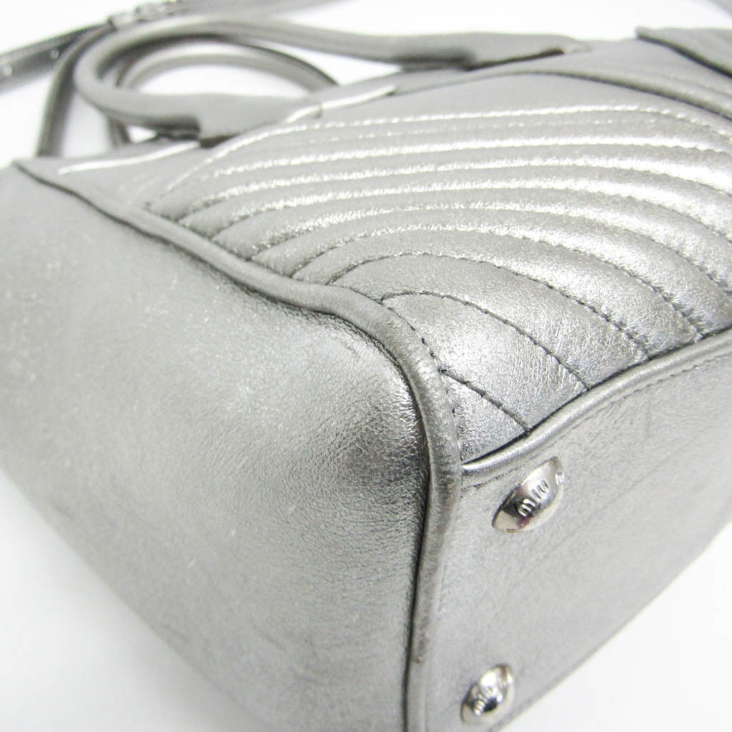 Miu Miu Nappa Biker · Metallic Leather