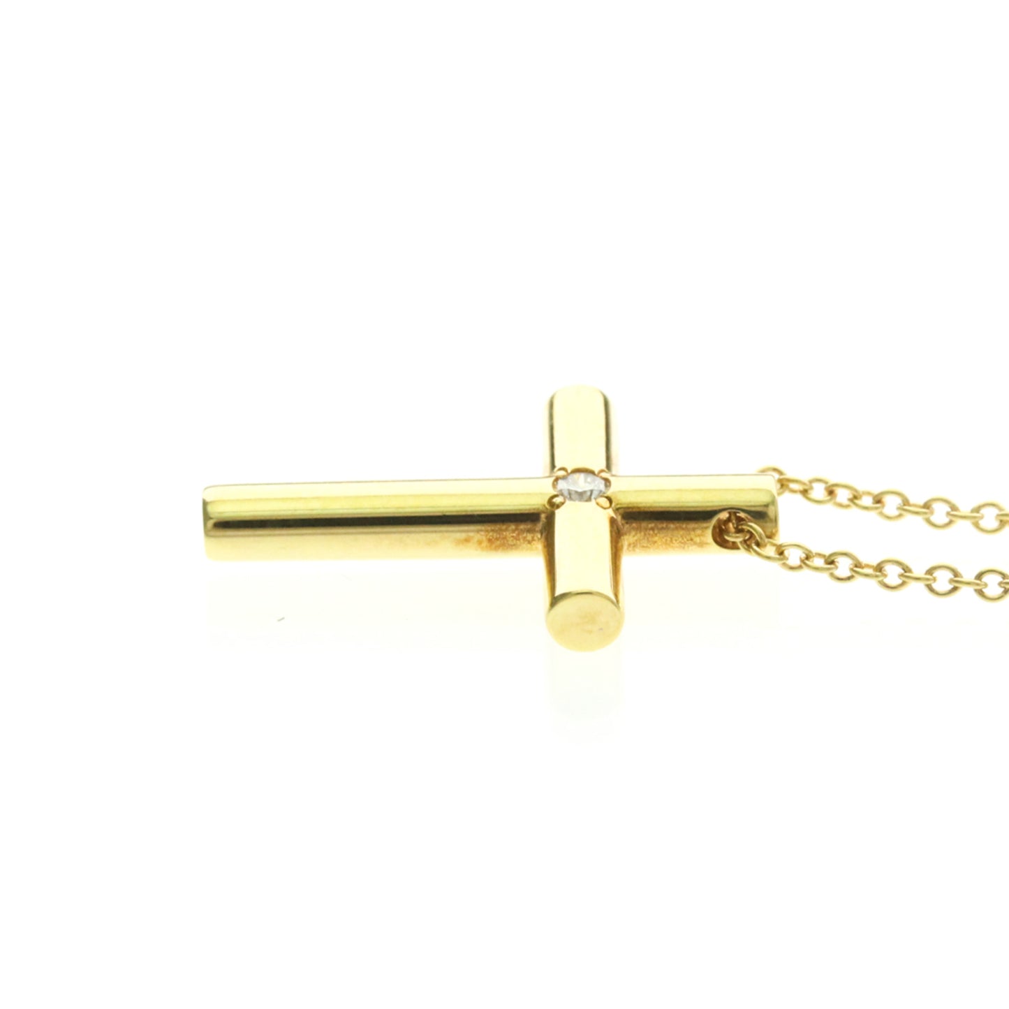 Tiffany Cross · Diamond · 18K Yellow Gold