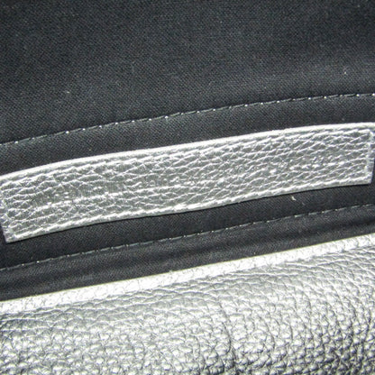 Balenciaga Navy Cabas XS · Metallic Leather