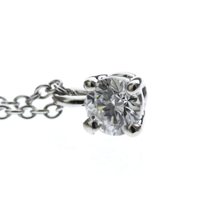 Tiffany Solitaire Diamond · Platinum Necklace