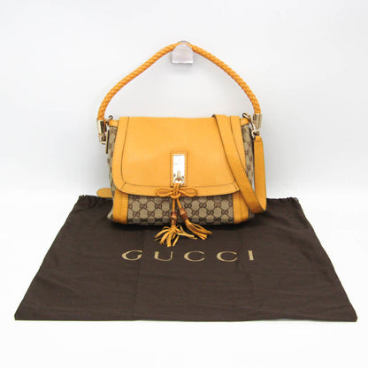 Gucci Bella · GG Canvas · Bamboo Handle