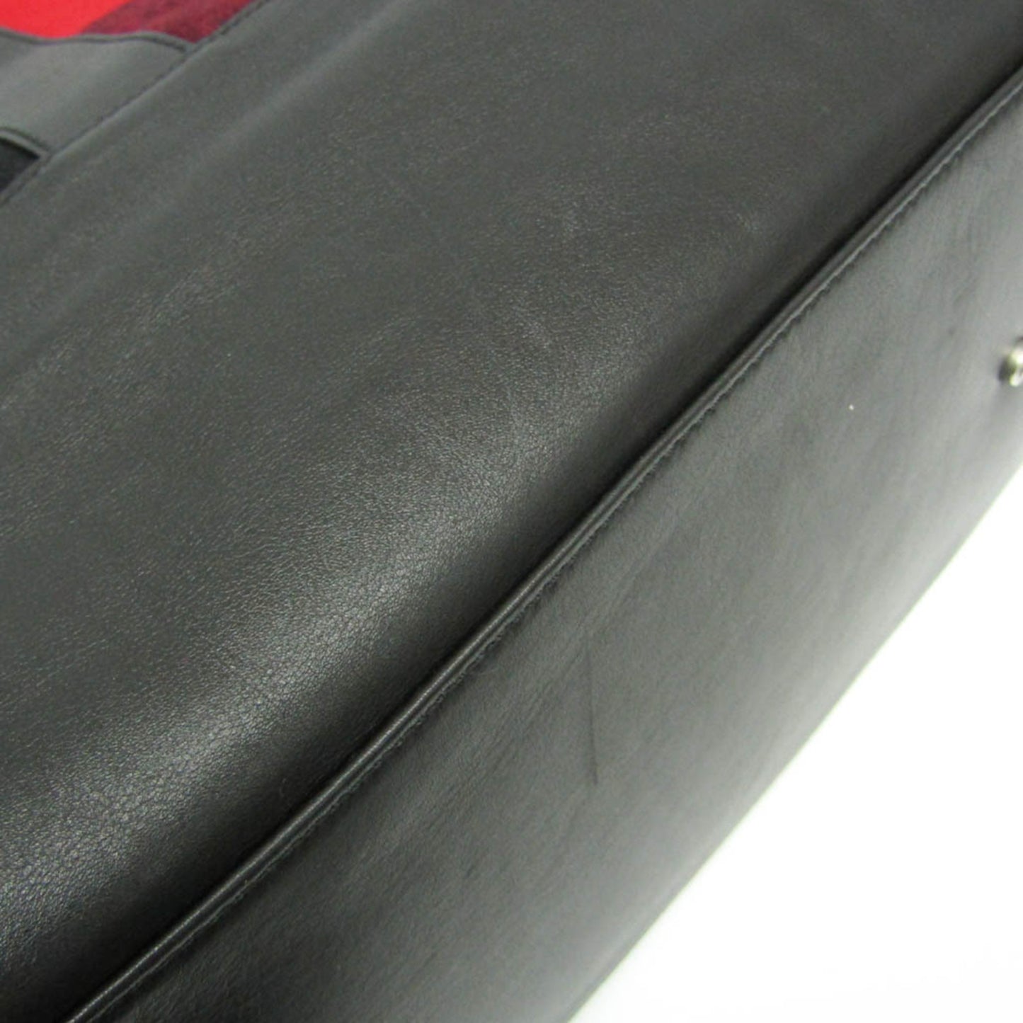 Celine Check Pattern Boston · Wool & Leather