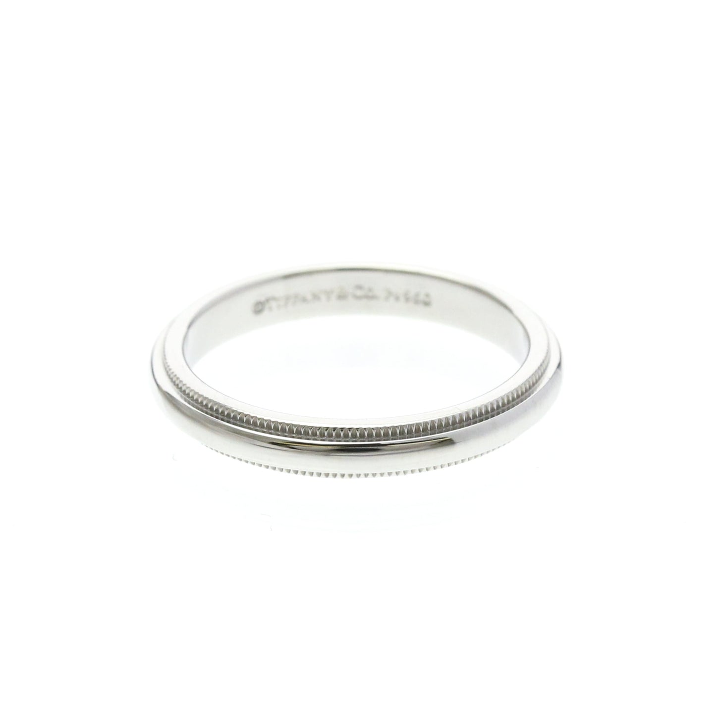 Tiffany Milgrain Band Ring · Platinum