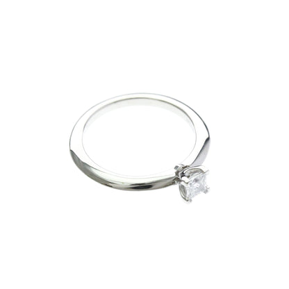 Tiffany Solitaire · Platinum · Diamond 0.22ct · Size 4 (EU 50)