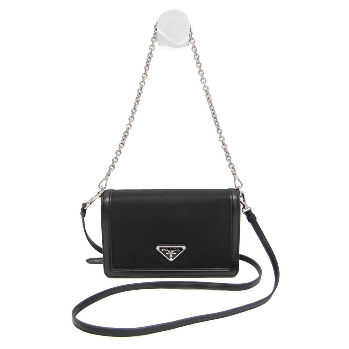 Prada Chain Mini Crossbody · Nylon