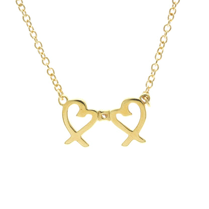 Tiffany Double Loving Heart · 18K Yellow Gold