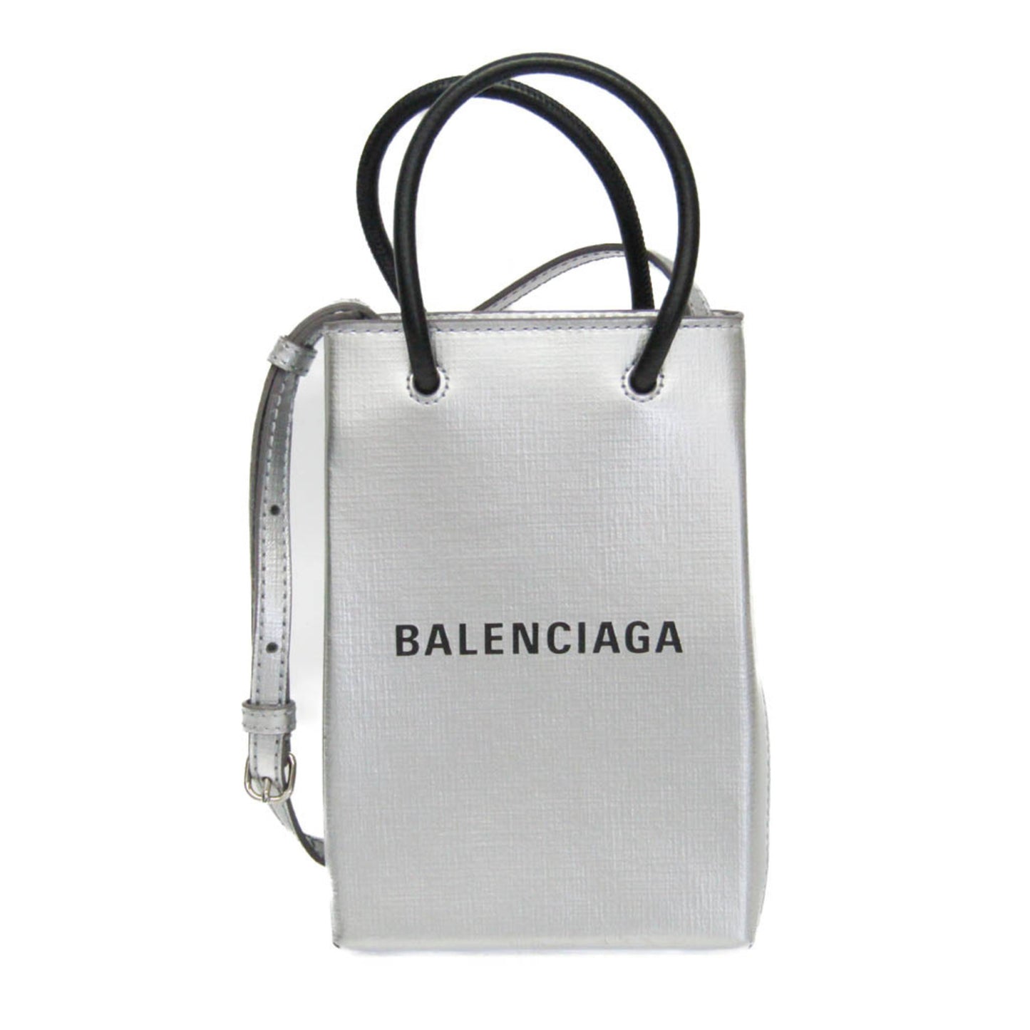 Balenciaga Shopping Phone Holder · Leather