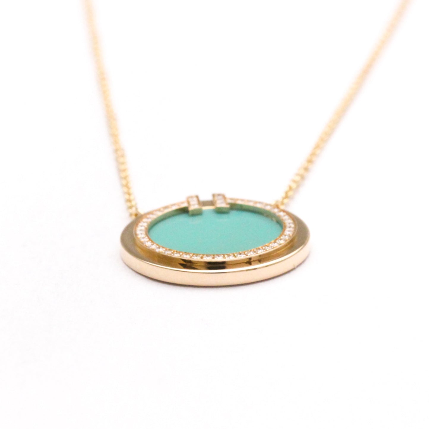 Tiffany T Two · Turquoise Diamond · Rose Gold