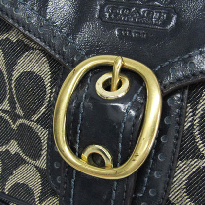 Coach Signature · Denim & Patent Leather