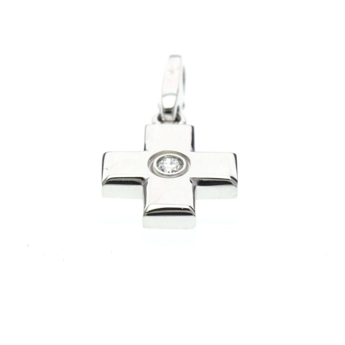 Cartier Cross · 18K White Gold · Diamond