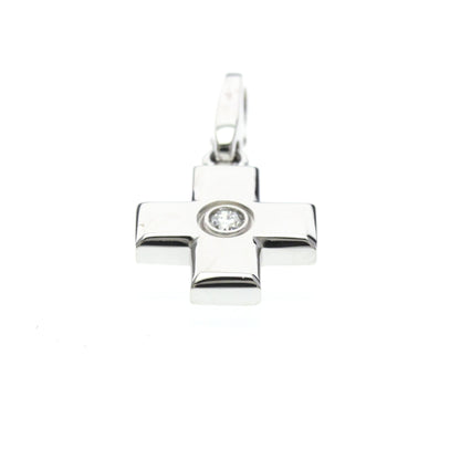 Cartier Cross · 18K White Gold · Diamond