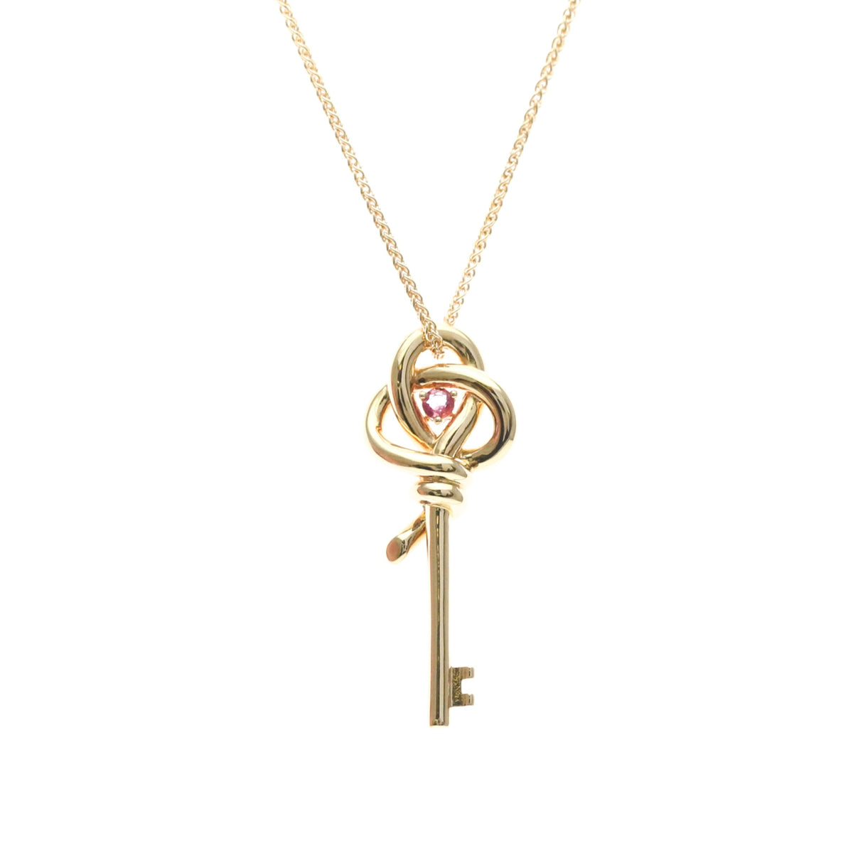 Tiffany Knot Key · Rose Gold · Pink Sapphire