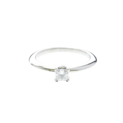Tiffany Solitaire · Platinum · Diamond 0.22ct · Size 4 (EU 50)