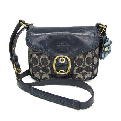 Coach Signature · Denim & Patent Leather