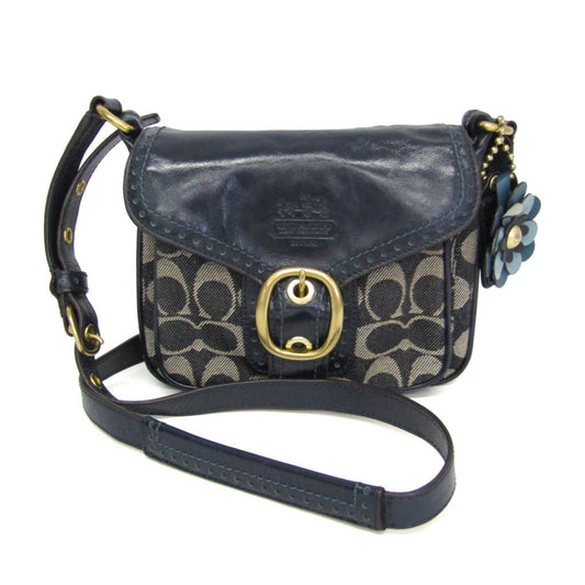 Coach Signature · Denim & Patent Leather