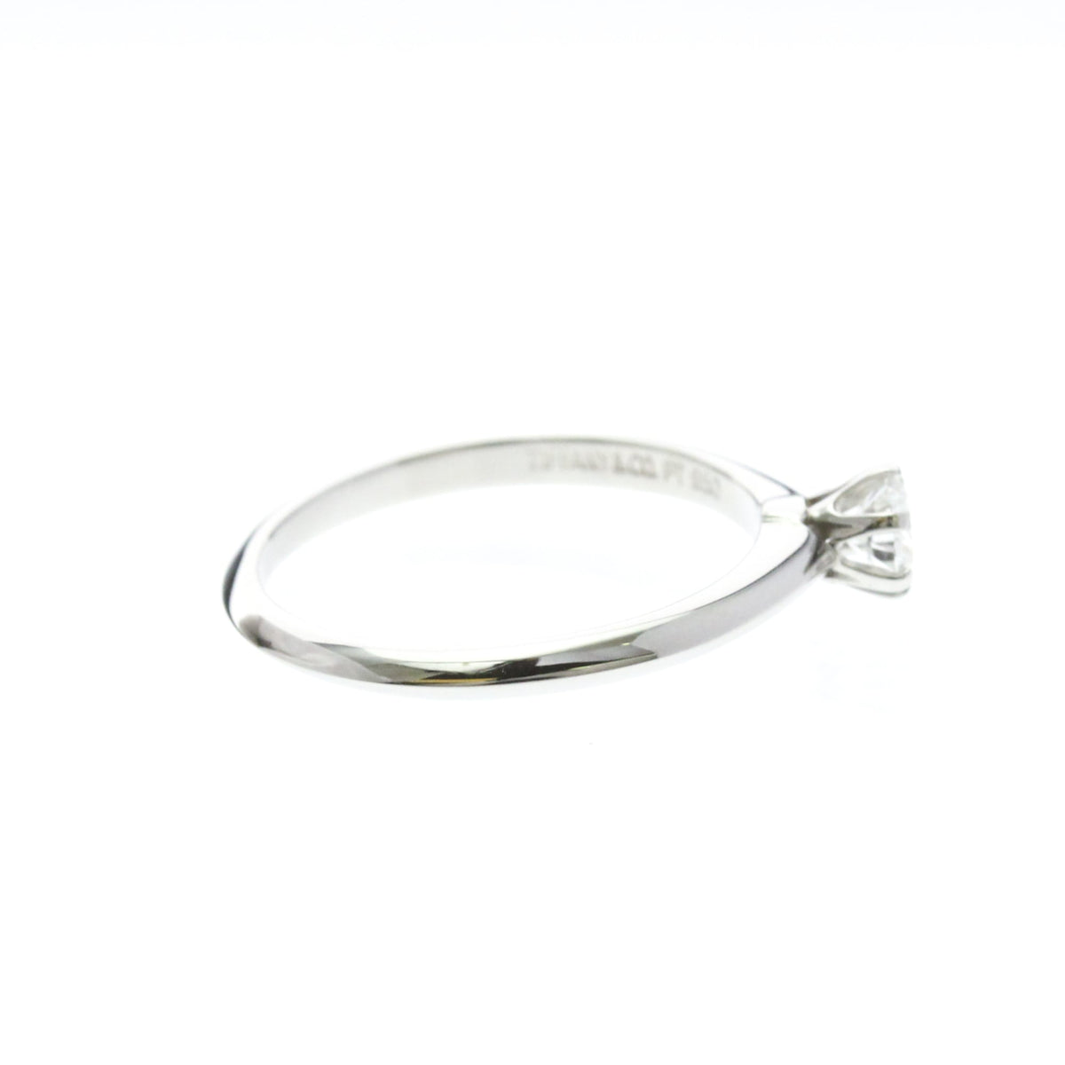 Tiffany Solitaire · Platinum · Diamond 0.23ct · Size 5.8 (EU 52)