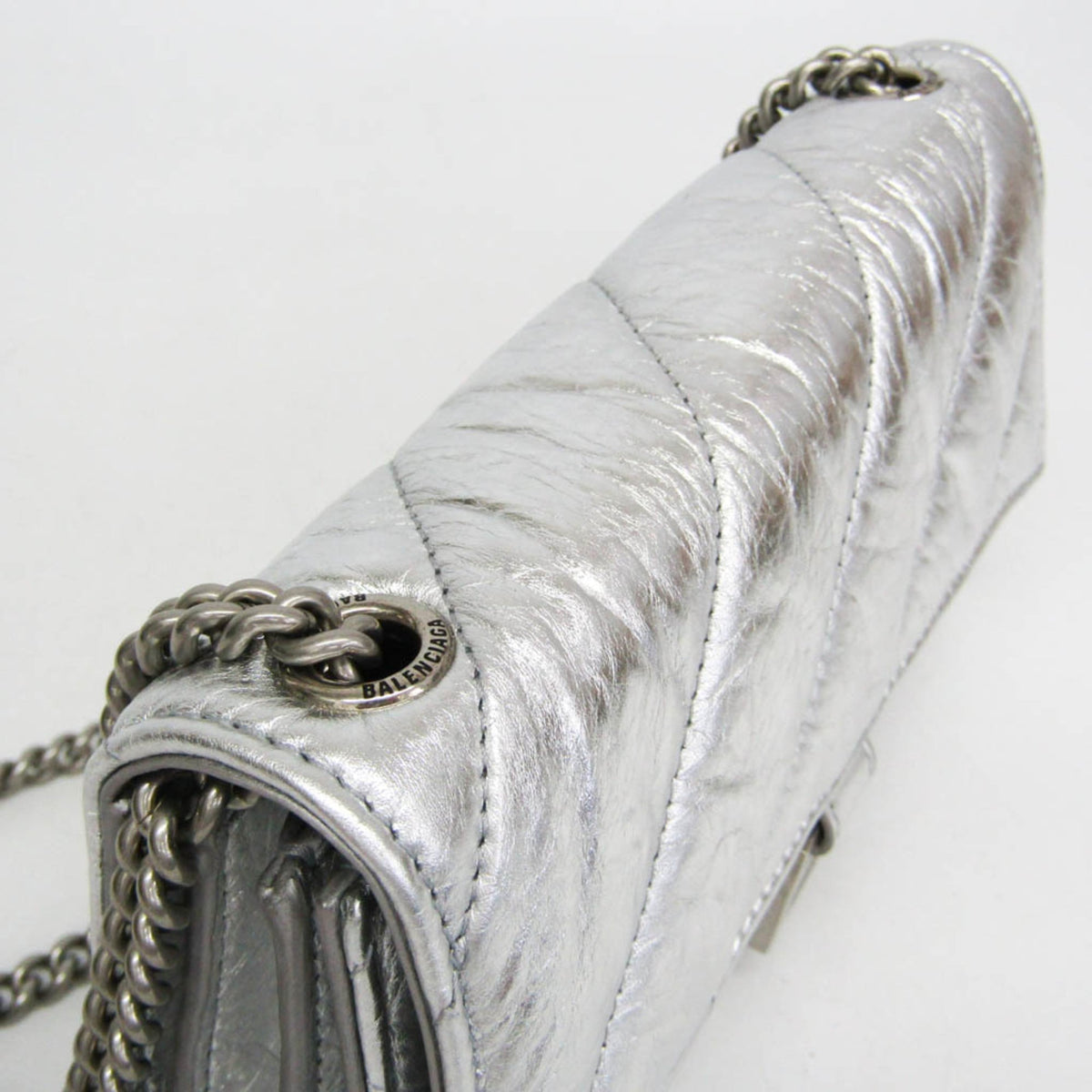Balenciaga Crush Chain · Metallic Leather