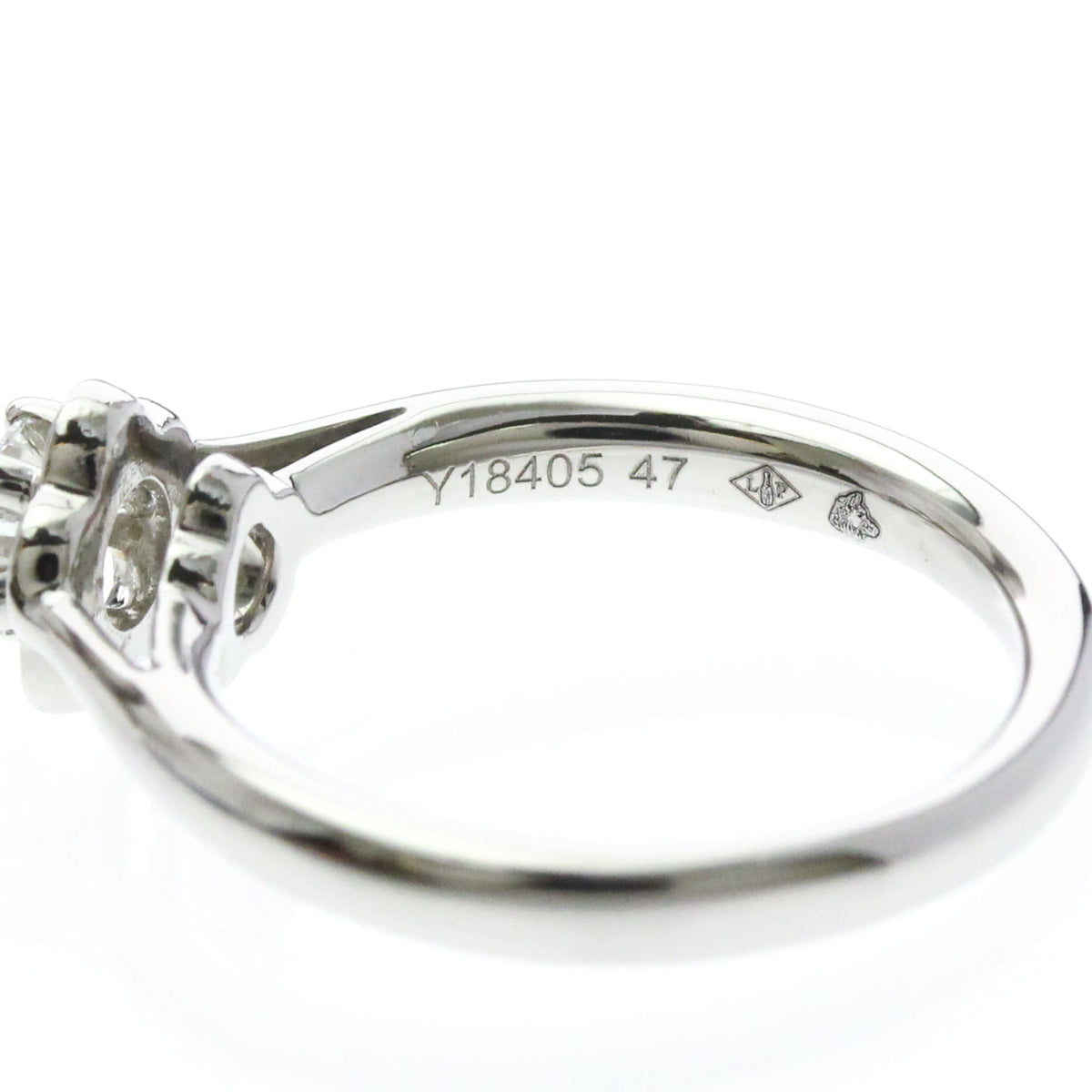 Chanel Camellia · Platinum · Diamond · Size 4 (EU 50)