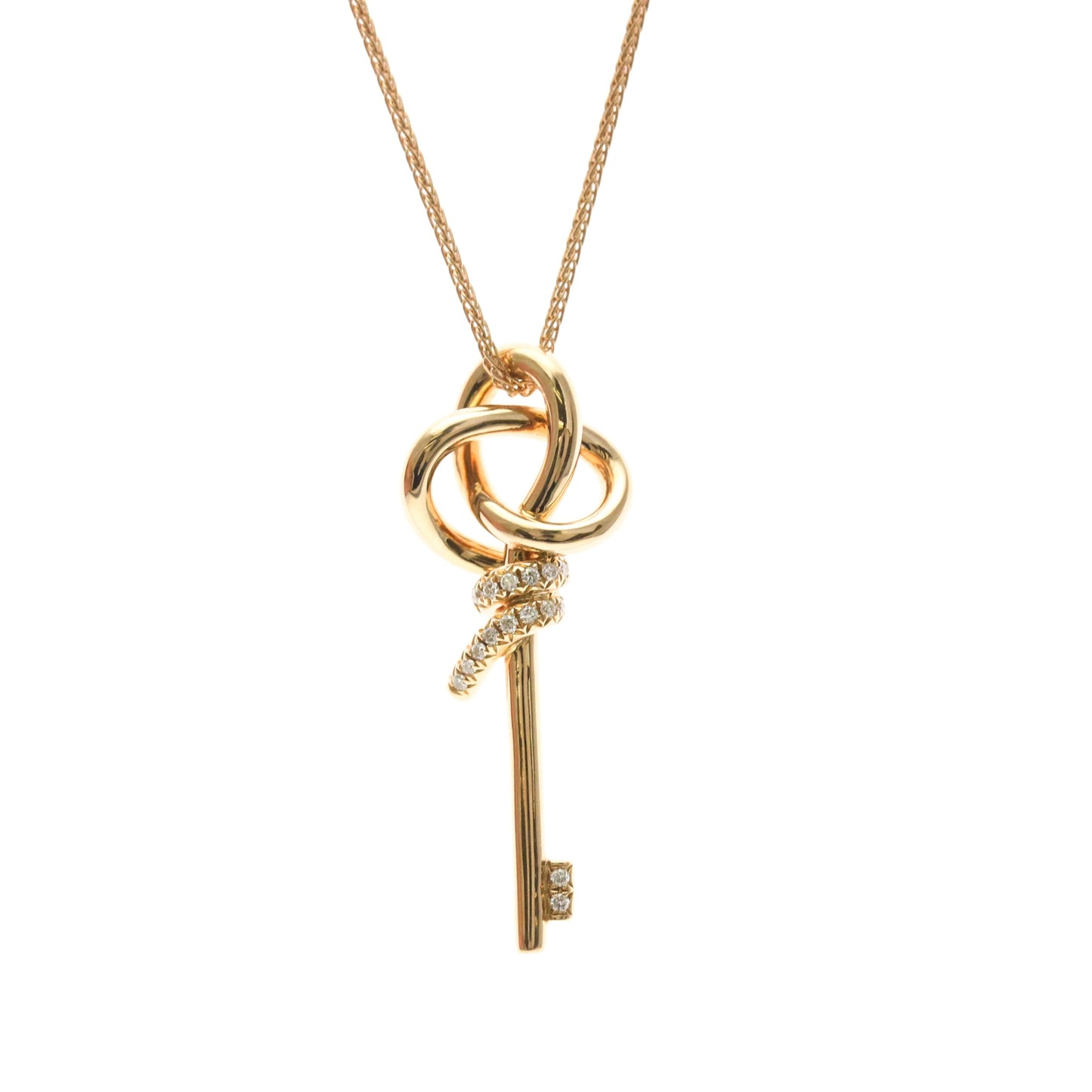 Tiffany Knot Key · 18K White Gold · Diamond
