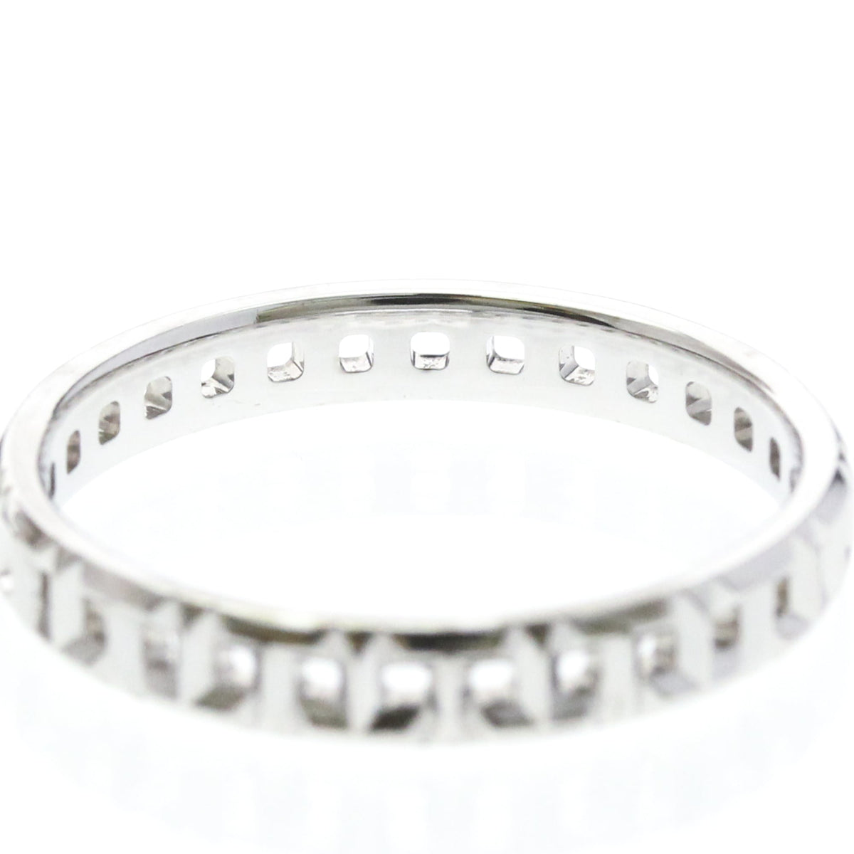 Tiffany T True · 18K White Gold · Size 10 (EU 65)
