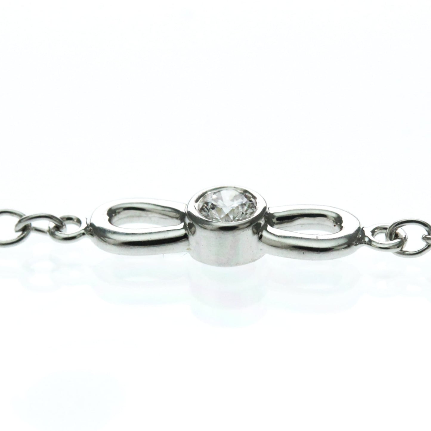 Tiffany Ribbon · Diamond · 18K White Gold