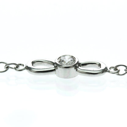 Tiffany Ribbon · Diamond · 18K White Gold