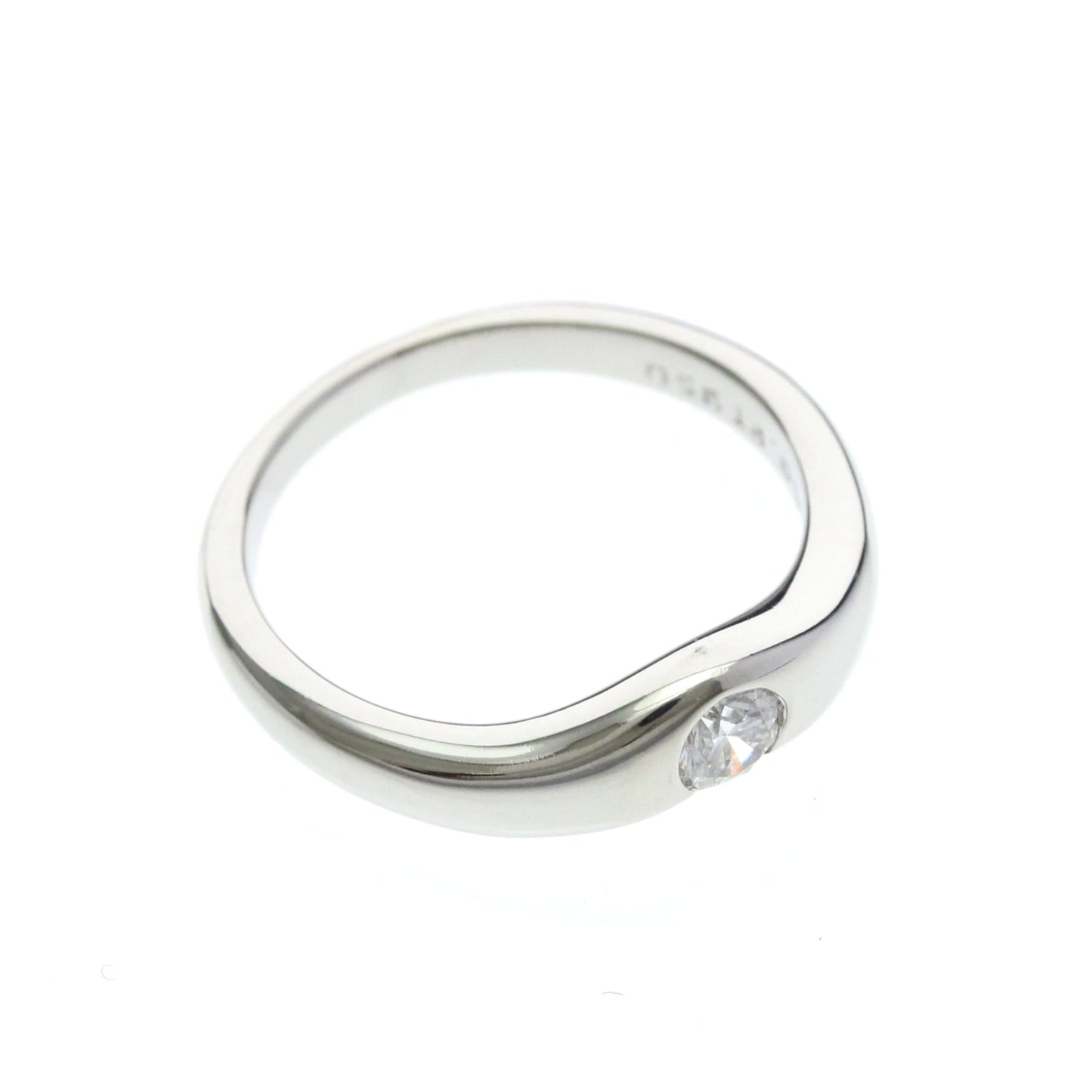 Tiffany Curved Band · Platinum · Diamond