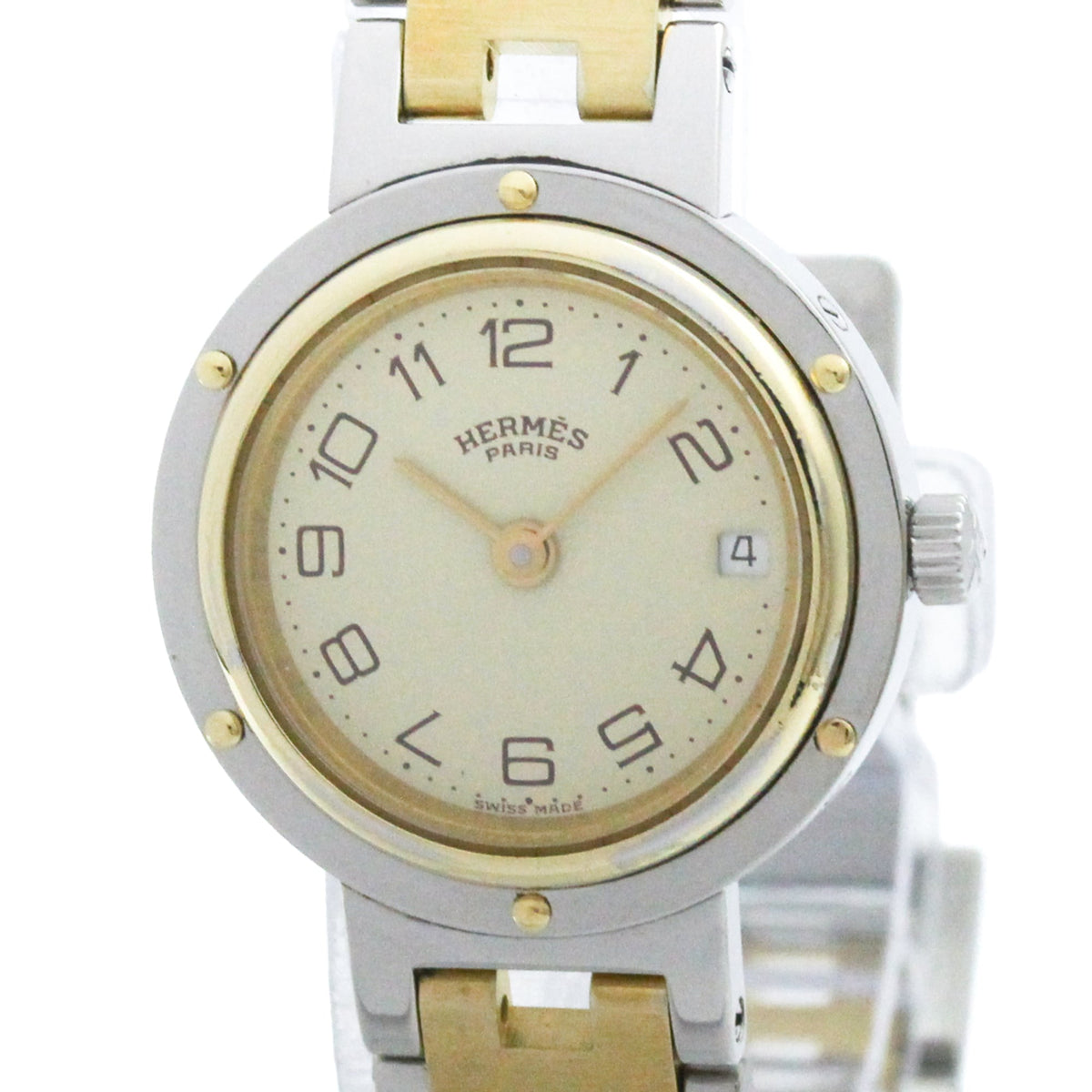 Hermès Clipper · Gold Plated Steel · Quartz