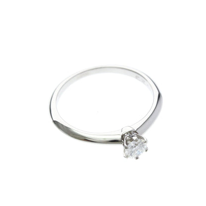 Tiffany Solitaire · Platinum · Diamond 0.23ct · Size 5.8 (EU 52)