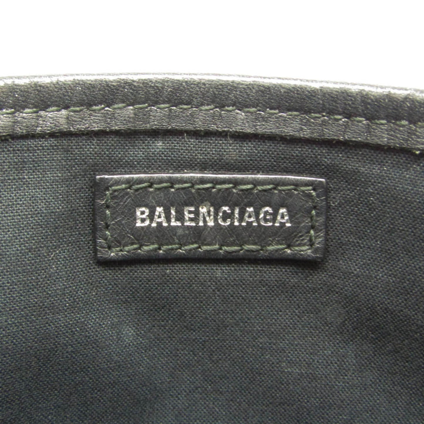Balenciaga Navy Cabas XS · Canvas & Leather