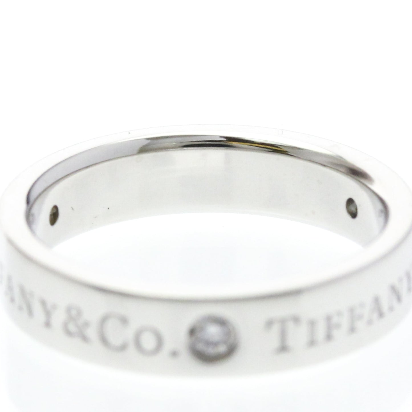 Tiffany Platinum Band · Three Diamonds