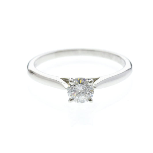 Cartier Solitaire · Platinum · Diamond · Size 6 (EU 55)